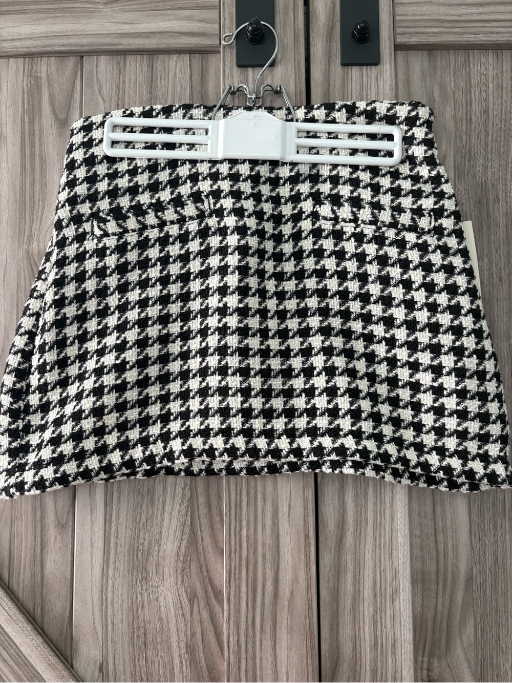 A New Day Black and White Mini Skirt